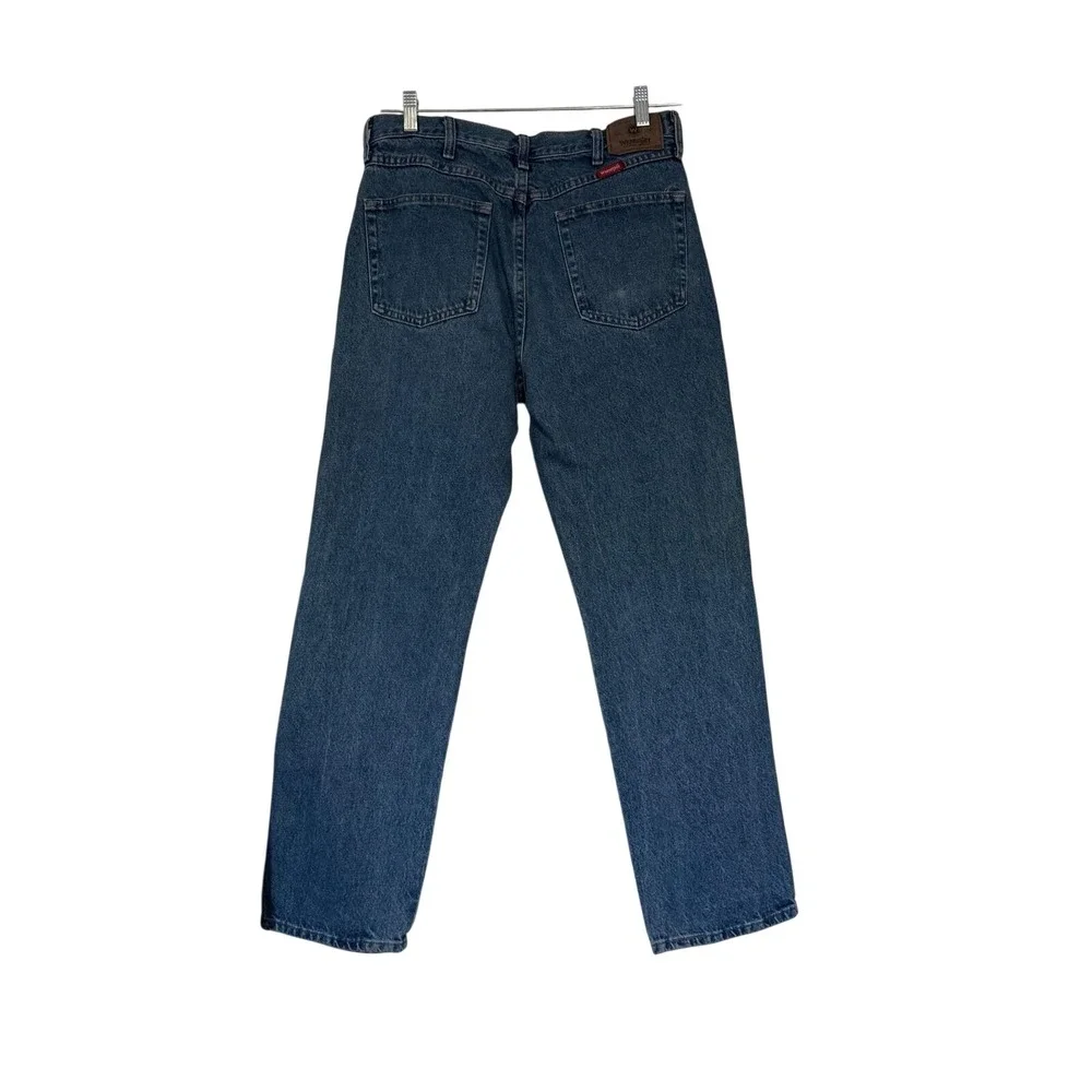 Wrangler 34x32‎ Regular Fit Blue Jeans Men's Straight Leg Y2K Denim Made Mexico